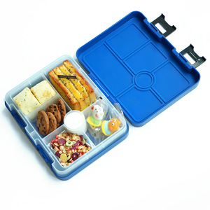 Bangduo Plastic Childrens <b>Lunch</b> <b>Box</b> Rectangle Microwave Safe With Dividers For Kids School Meals - Product Image 1