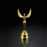 Trofeo Deportivo Conmemorativo de Fútbol y Baloncesto, Diseño Personalizado, Tradicional, Chapado en Oro, con Impresión UV