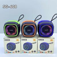 Offres Spéciales Mini haut-parleur sans fil stéréo Home Audio haut-parleur portable LED coloré avec basse de radiateur passif améliorée