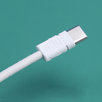 Kabel Pengisian Cepat USB-C ke C PD Nylon Braided 100W 2 Meter 5A 20V/5A untuk Komputer & Printer dengan Konduktor Tembaga Murni