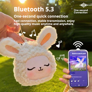 PT-40 Haut-parleur sans fil portable anti-stress en peluche lapin à bruit blanc, à faible niveau sonore, pour la maison - Meilleures ventes - Product Image 4