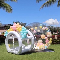 Cristal clair Igloo dôme bulle tente enfants maison amusante ballons gonflables transparents pour les décorations de fête ou de mariage