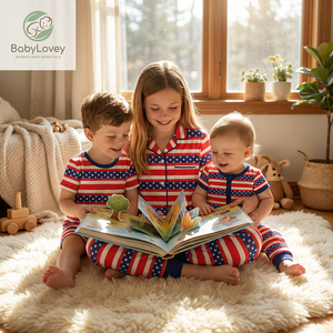 Babylovey - Conjunto de Pijamas Familiares de Bambú de Primera Calidad, con Logotipo Personalizado, para <span class=keywords><strong>Padres</strong></span> e Hijos - Product Image 3
