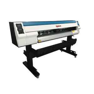 Audley-máquina de impresión modelo CMYK EPS4720 DX5 XP600 DX7, cabezal de impresión de 1,3 m de ancho, impresora solvente ecológica y cortador