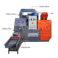 Machine de recyclage automatique de câbles usagés de type sec LX-400C Lansing 450 kg/h – Granulateur industriel de fils haute pureté