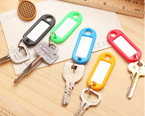 Promozionale ID Label <span class=keywords><strong>Nome</strong></span> Tag <span class=keywords><strong>Portachiavi</strong></span> di Plastica Con Split Ring Per Bagaglio Chiave Anello Hotel Numerato In Plastica ABS Tag Chiave - Product Image 5