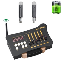 Console de contrôle sans fil rechargeable MINI DMX512 54CH pour éclairages de scène à LED, gradateur professionnel à batterie pour têtes mobiles