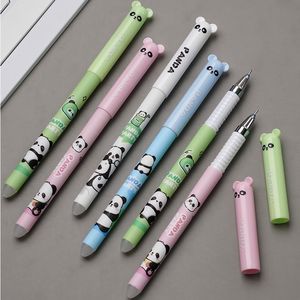 Soododo New Panda rapida a secco cancellabile dal calore ad alto livello di aspetto penna neutra inchiostro blu per studenti cancelleria plastica metallo nero penna - Product Image 1