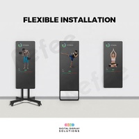 Gran Pantalla Táctil Digital 4K para Ejercicio en Casa, con Control por Voz, Interactiva, Virtual, Android, para Fitness