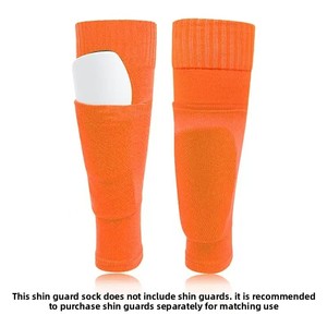 Wholesale Durable Polyester Footless Calf <b>Socks</b> Fixed Leg Guards Bottomless Sports Football Protective Gear - Product Image 6