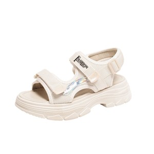 Women Thick-soled Sports <b>Sandals</b> Summer New Large Soft Sole Letter Colorful Beach <b>Sandals</b> - Product Image 5