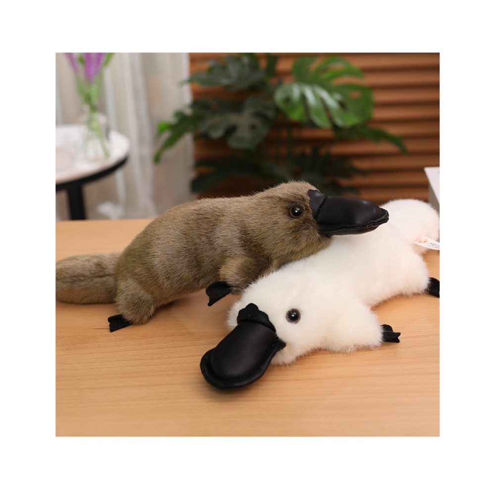 リアルなカモノハシの小さな動物ぬいぐるみ、ふわふわしたぬいぐるみ