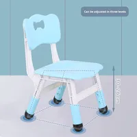Ensemble table et chaises rectangulaires réglables en plastique pour enfants de maternelle, design moderne et simple, bureau d'étude et d'écriture pour tout-petits