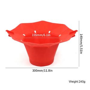 Herramientas de bricolaje <span class=keywords><strong>caseras</strong></span> de grado alimenticio de alta calidad, cuenco para <span class=keywords><strong>palomitas</strong></span> de maíz resistente <span class=keywords><strong>al</strong></span> calor, Cubo de <span class=keywords><strong>palomitas</strong></span> de maíz de silicona para <span class=keywords><strong>microondas</strong></span> - Product Image 6