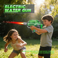 Pistolet à eau transparent de 140 ml à piles pour enfants, lot de 2, idéal pour les jeux d'été en extérieur, vente en gros