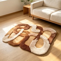 High Density Soft 100% Acrylic Hand Tufted Handmade Area Rug Durable Wear-Resistant Decor Carpet for Home Hotel Villa Project
