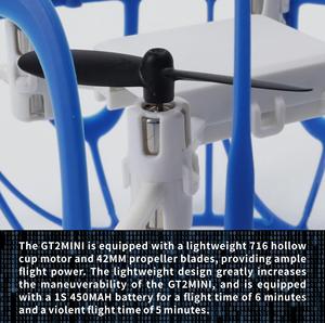Dron de Fútbol Aéreo Interactivo Azul GT2 MINI para Principiantes en Educación Científica y Competiciones de Control Remoto - Product Image 5