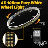 Kit d'éclairage LED pour roues de camion Kingshowstar 17 pouces, blanc pur, 5 rangées, 12V, aluminium + PC 2835SMD, neuf