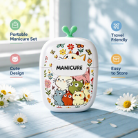 Ensemble de coupe-ongles et lime à ongles très vendu, cadeau de vacances pour filles, ensemble de manucure, outils de soin des ongles pour pédicure