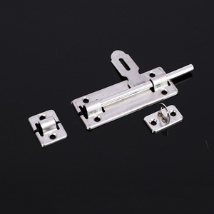 Perno de puerta de acero inoxidable de 4, 6 y 8 pulgadas, cerradura de pasador de alta resistencia montada en superficie para puertas exteriores, diseño minimalista, fácil instalación - Product Image 3