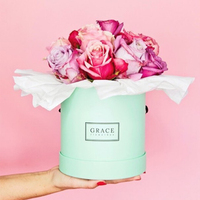 Boîte à fleurs éternelles pour la Saint-Valentin, boîte à fleurs cylindrique pour Noël, emballage cadeau en carton, boîte à fleurs, boîtes cadeaux pour fleurs