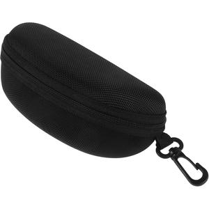Étui à lunettes triangulaire portable en EVA noir avec fermeture éclair, vente en gros d'usine, pas cher - Product Image 1