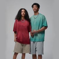 T-shirts épais 250 GSM Marron 100% Coton Respirants Vierge Oversize Personnalisables Streetwear Logo Homme