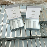 Boîte en carton personnalisée avec fermeture magnétique, logo personnalisé, argent, or, avec insert en EVA pré-découpé pour flacon de 3 ml, 10 ml, petit flacon