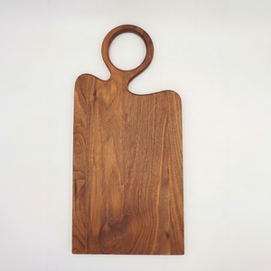 เขียงไม้ทรงสี่เหลี่ยมพร้อมหูจับ ผิวธรรมชาติ สำหรับครัว - Product Image 1