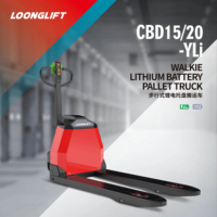 Chariot élévateur à fourche à batterie lithium 1,5-2 tonnes, acier inoxydable, charge rapide, profil bas 55 mm, longueur de fourche 1150 mm, 205 mm
