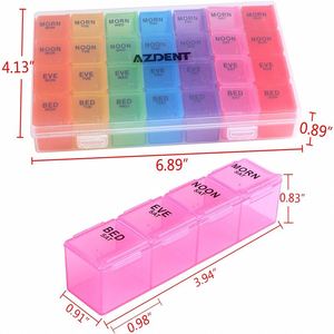 กล่องยาพลาสติกใส่ยาประจำวัน 28 ช่อง ลายรุ้ง ลดราคาสุดคุ้ม - Product Image 3