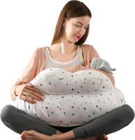 Almohadas de Lactancia de Talla Grande con Diseño en Forma de U, Correa Ajustable para la Cintura y Funda de Algodón Extraíble, Venta al Por Mayor de Fábrica