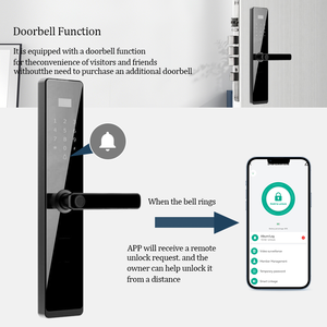 Thông minh cửa xử lý khóa với khuôn mặt vân tay máy ảnh bất động sản xây dựng thông minh khóa cửa cho hợp kim cửa - Product Image 5