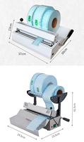 Machine de scellage dentaire en acier inoxydable avec 50-300 embouts ℃   Scelleuse de sachets pour autoclave à contrôle de température pour les cliniques dentaires européennes