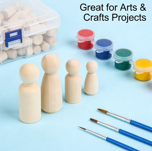 डिय क्राफ्ट पेंटिंग के लिए 50 अधूरे लकड़ी के चित्र मॉडल के थोक खाली लकड़ी के गुड़िया सेट - Product Image 3