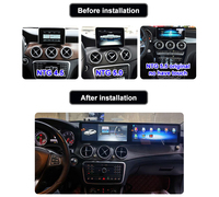 Estéreo para Auto Android de 24.6'' con Pantalla Doble para Benz A W176 CLA C117 GLA X156, Reproductor Multimedia de Navegación Android, Radio y Unidad Principal para Coche