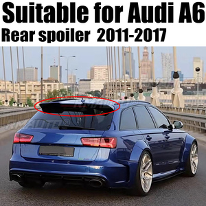 สปอยเลอร์หลังคาสำหรับรถออดี้ A6 C7 Avant 2011-2017 ABS พลาสติกท้ายรถปีกหลังสปอยเลอร์หลังคาสำหรับ A6 allroad - Product Image 1