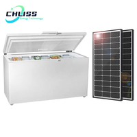 Réfrigérateur solaire à refroidissement direct 210L DC 12V 24V, congélateur coffre à congélation rapide pour la maison, économie d'énergie