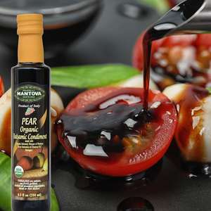 Mantova aceto balsamico aromatizzato biologico <span class=keywords><strong>Modena</strong></span> confezione da 4 varietà 8.5 once Per bottiglia con cesto regalo Per gelato alla Pasta incluso - Product Image 4
