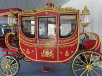 Calèche électrique Marathon à cheval Voyage de luxe Tourisme Mariage Citrouille Cheval Wagon