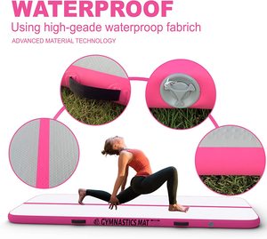 Tapis de gymnastique gonflable portable avec logo personnalisé, 3m, <span class=keywords><strong>4m</strong></span>, 5m, 6m, 9m, pour utilisation en salle de sport - Product Image 6