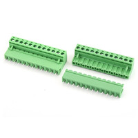 Connecteur de bornier enfichable mâle-femelle 2EDG PCB, 2 positions, pas de 5,08 mm, type ouvert, connecteur à broches droites