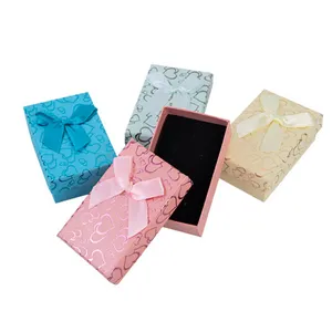 定制盖子和底座硬纸板盒子可折叠礼品盒小高品质缎带装饰盒子