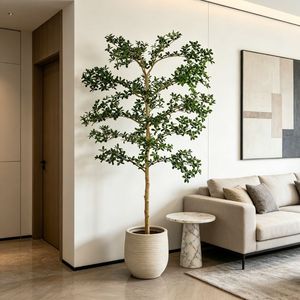 Albero di Ulivo Nero Artificiale Staccabile da 7' Molto Realistico, Decorazione Moderna per la Casa, Alberi di Ulivo Neri Finti Altamente Realistici - Product Image 2