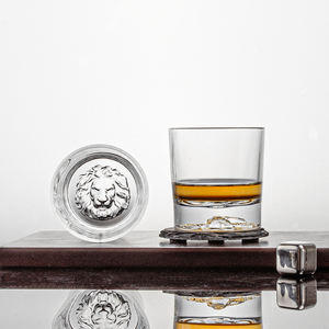 NOVARE Fábrica al por mayor Lion Whiskey Glass 310ml Custom Rocks Glass para Vodka Bourbon Whisky para uso doméstico Regalos - Product Image 2