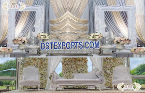 Decoración de Escenario con Temática de Bodas Modernas de las Noches Mágicas de Arabia, Material de Fibra de Vidrio, Diseño Portátil para Recepciones de Bodas Reales - Product Image 4