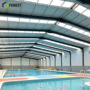 Structure de piscine modulaire en acier haute résistance, anti-corrosion, préfabriquée, pour natatorium robuste - Product Image 1