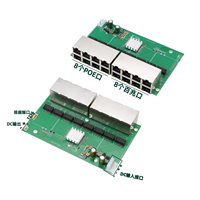 Placa de conmutador Ethernet PoE de 16 puertos Módulo de conmutador de red doméstica de 100Mbps PoE opcional de 48V para juegos de cámara ODM OEM