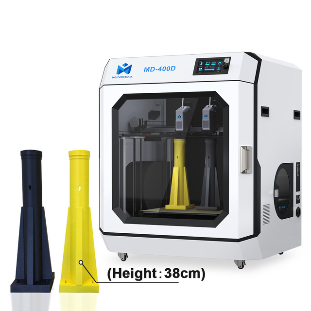 MD-400D Stock Automatic 3D Printer Machine High Accuracy Large Size FDM Technology with New Nozzle Extruder for Plastic Molding