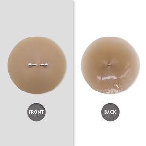 Pasties pour tétons en silicone adhésif réutilisable avec accessoires intimes de bijoux de <span class=keywords><strong>piercing</strong></span> de mamelon attachés - Product Image 3